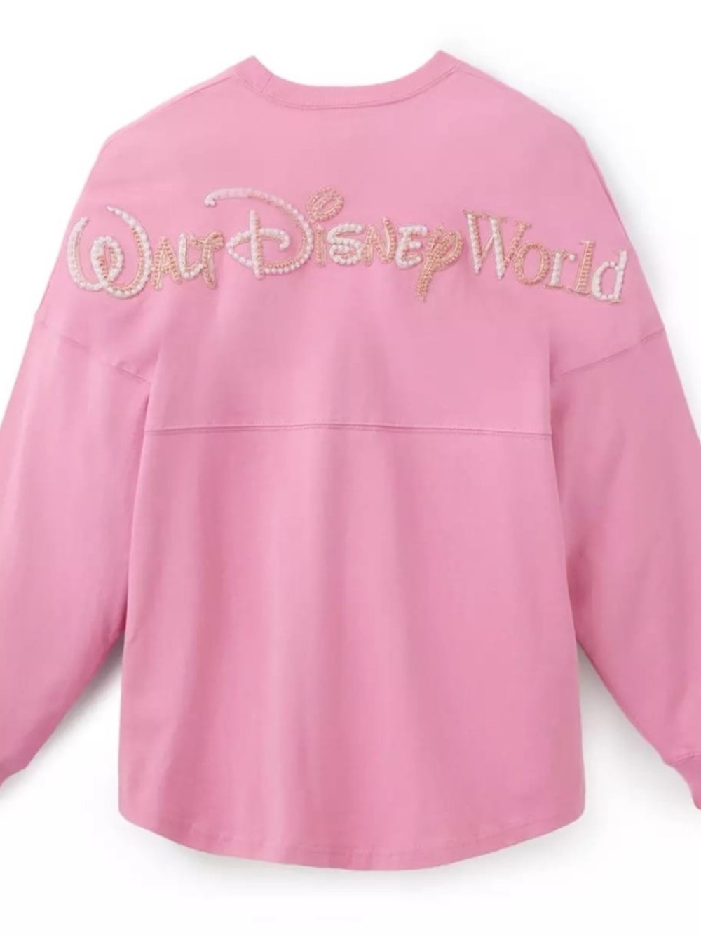 Walt Disney World Logo Spirit Jersey For Adults Pink Rose Pearl - NEW